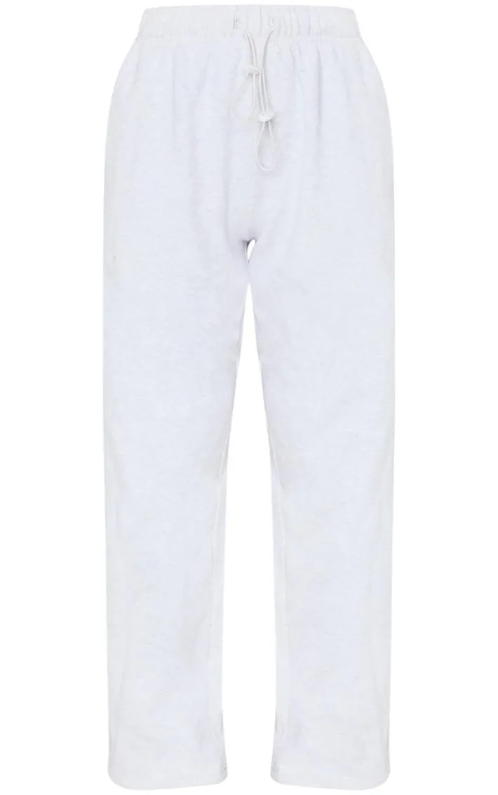 Ash Grey Drawcord Hem Oversized Sweatpants