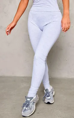 Ash Grey Marl Sculpt High Waist Gym Legging