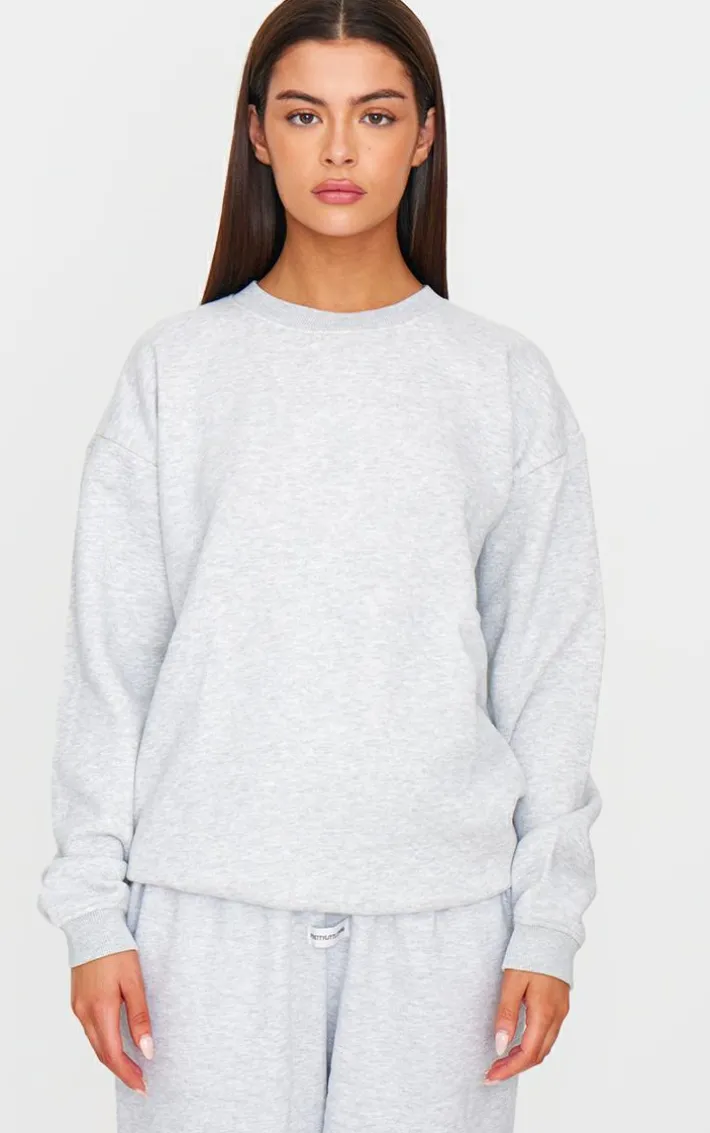 Ash Grey Oversized Fit Sweatshirt