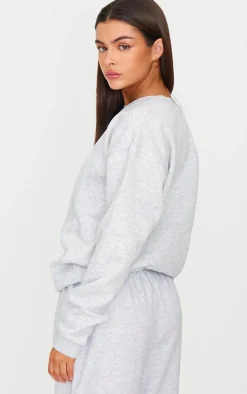 Ash Grey Oversized Fit Sweatshirt