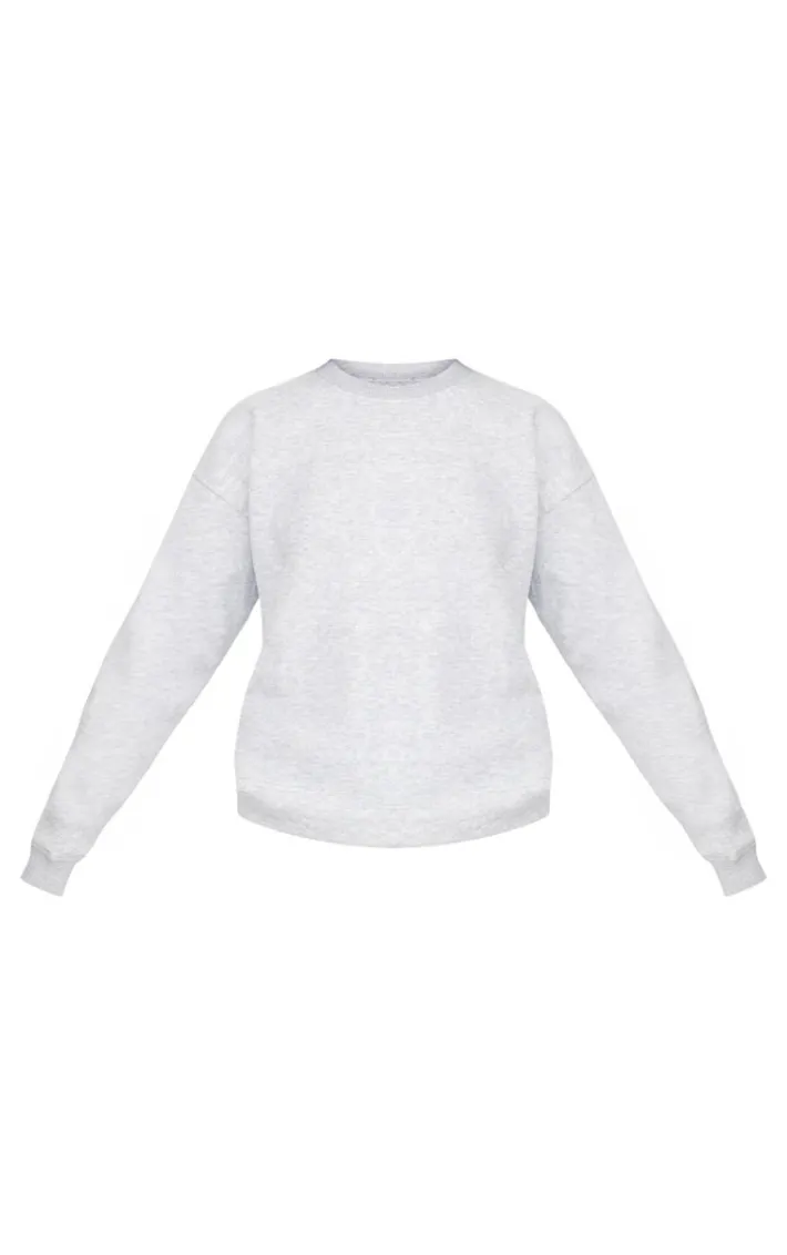 Ash Grey Oversized Fit Sweatshirt