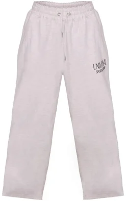 Ash Grey Premium Tonal Print Straight Leg Sweatpants