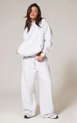 Ash Grey Premium Wide Leg Sweat Sweatpants