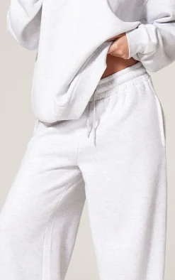 Ash Grey Premium Wide Leg Sweat Sweatpants