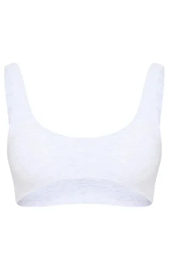 Ash Grey Sculpt Double Layer Padded Sports Bra