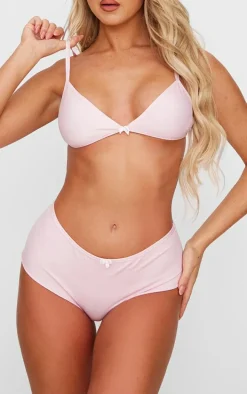 Baby Pink Bow Detail Panties