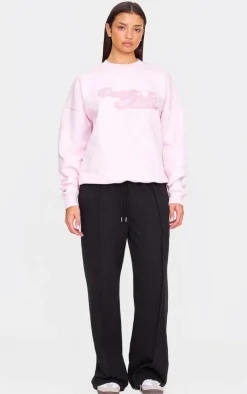 Baby Pink Design Studio Embroidered Sweatshirt