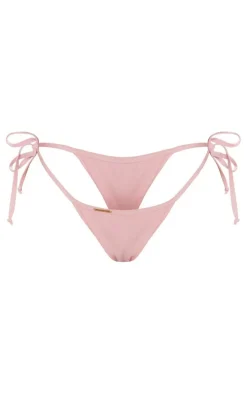 Baby Pink Mix & Match Tie Side Bikini Bottoms