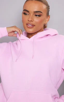 Baby Pink Oversized Fit Sweat Hoodie