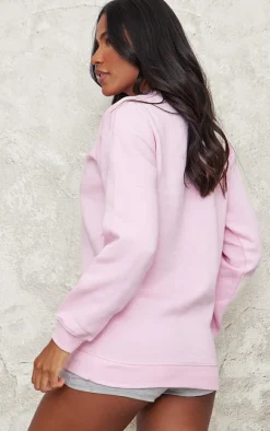 Baby Pink Oversized Fit Sweatshirt