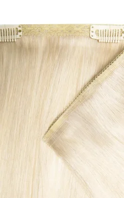 Beauty Works Double Hair Set Weft Clip In 18 Inch Pure Platinum 50 Grams