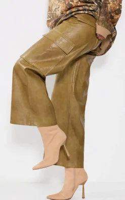 Beige Faux Suede Point Toe Heeled Ankle Boots