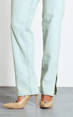 Beige Wide Fit PU Diamante Buckle Detail High Stiletto Court Heels