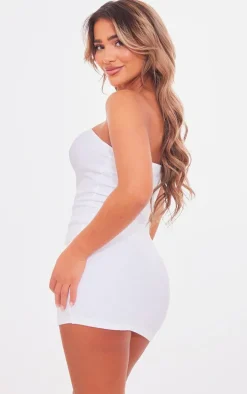 Black & White 2 Pack Rib Bandeau Bodycon Dress