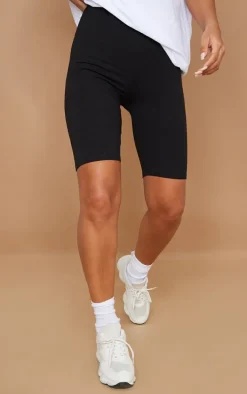 Black and Grey Basic Jersey 2 Pack Bike Shorts