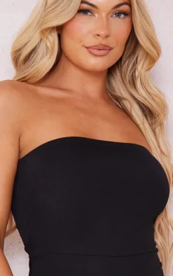 Black Bandeau Romper