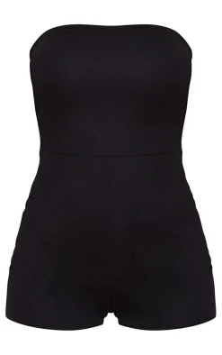 Black Bandeau Romper