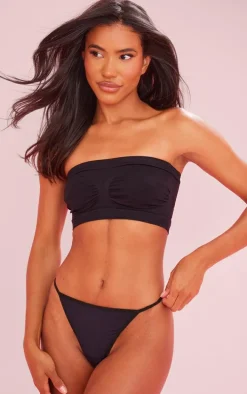 Black Bandeau Seamless Bra