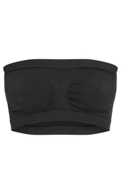 Black Bandeau Seamless Bra