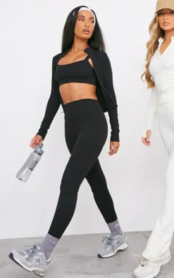 Black Basic Sculpt Jacket