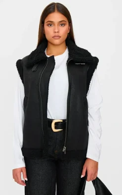 Black Borg Buckle Vest