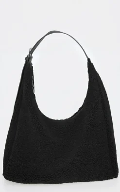 Black Borg Slouchy Oversized Tote Bag