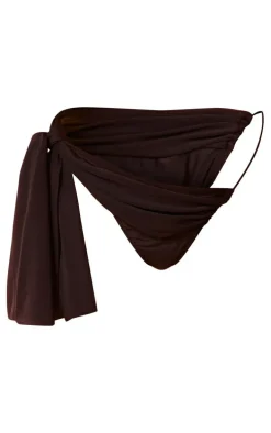 Black Bow Detail Bikini Bottoms