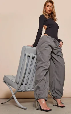 Black Clear Square Toe Thick Double Strap Chunky Block High Heeled Sandals