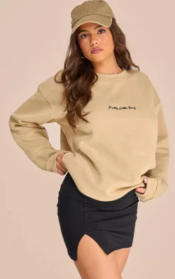 Black Cotton Split Hem Micro Mini