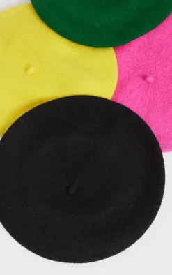 Black Felt Beret