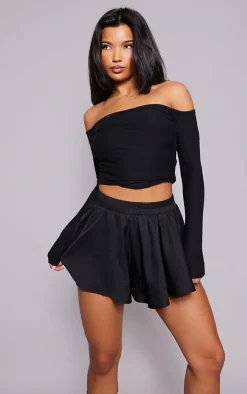 Black Floaty Short