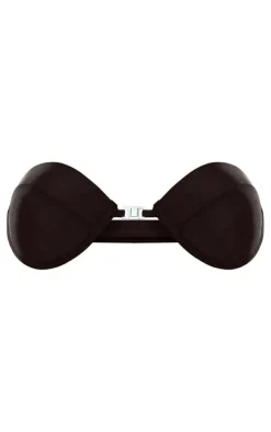 Black Front Clasp Strapless Bikini Top