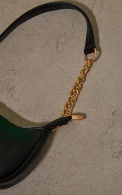 Black Gold Chain Mini Shoulder Bag