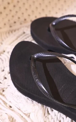 Black Havaianas Slim Flatform