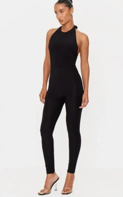 Black High Neck Jumpsuit