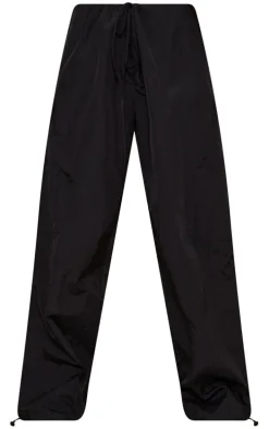 Black Lightweight Parachute Pocket Detail Toggle Cargo's