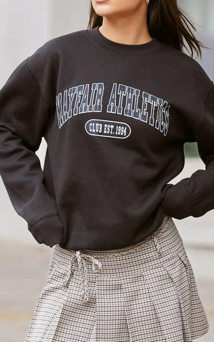Black Mayfair Athletics Oversized Sweatshirt
