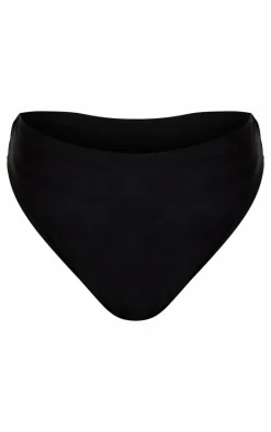 Black Mix & Match High Waisted High Leg Bikini Bottoms