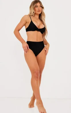 Black Mix & Match High Waist Bikini Bottoms