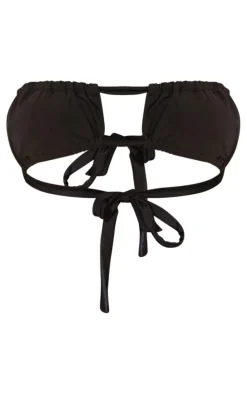 Black Mix & Match Multi Way Ruched Bikini Top