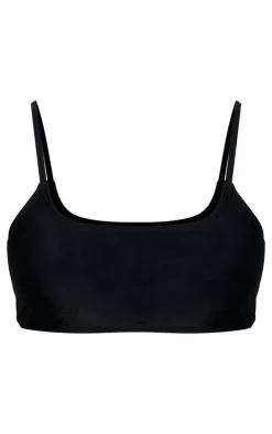 Black Mix & Match Padded Scoop Bikini Top