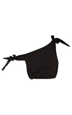 Black Off The Shoulder Crop Top