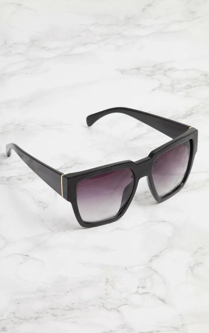 Black Oversized Square Sunglasses
