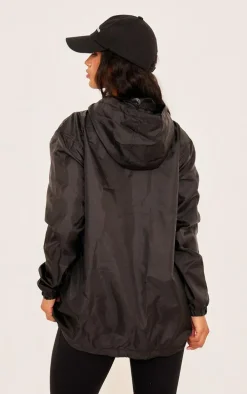 Black Pack A Mac Zip Up Jacket