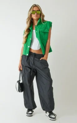 Black Parachute Oversized Shell Cargos