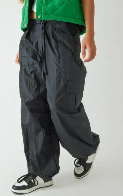 Black Parachute Oversized Shell Cargos