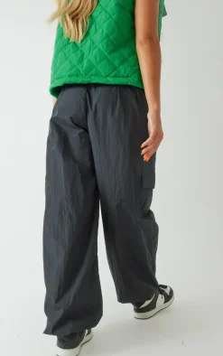 Black Parachute Oversized Shell Cargos