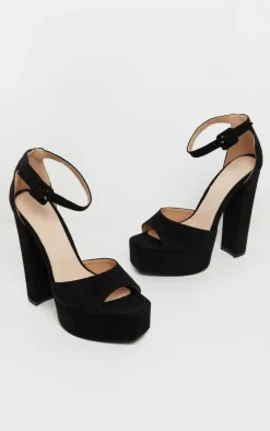 Black Platform High Sandal