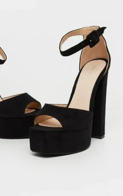 Black Platform High Sandal