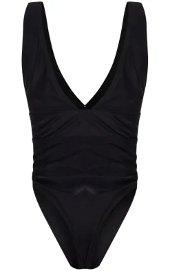 Black Plunge Swimsuit